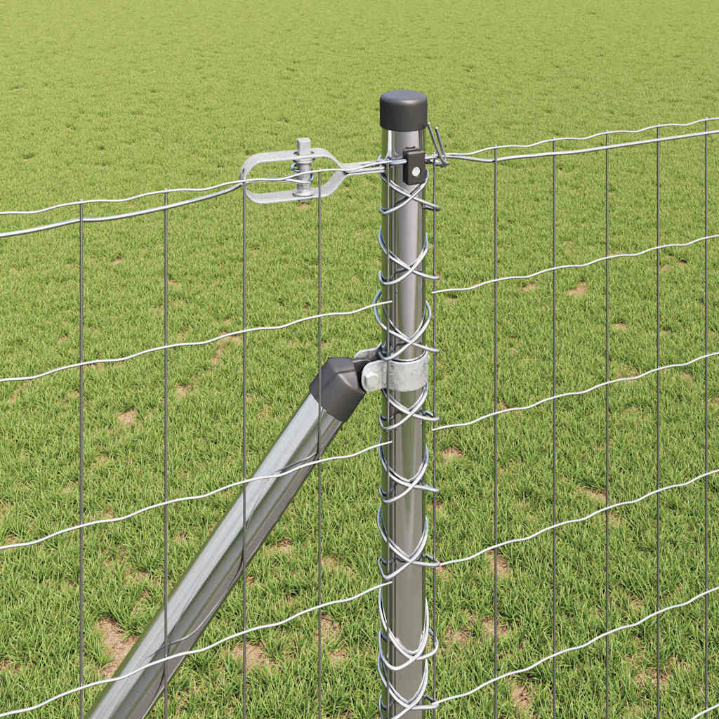 vidaXL Euro Fence με 7 άγκιστρα 1.2x10 μ Γαλβανισμένος χάλυβας