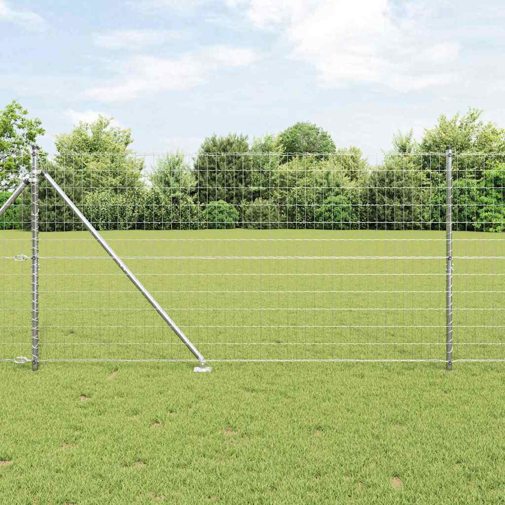 vidaXL Euro Fence με 7 άγκιστρα 1.2x10 μ Γαλβανισμένος χάλυβας