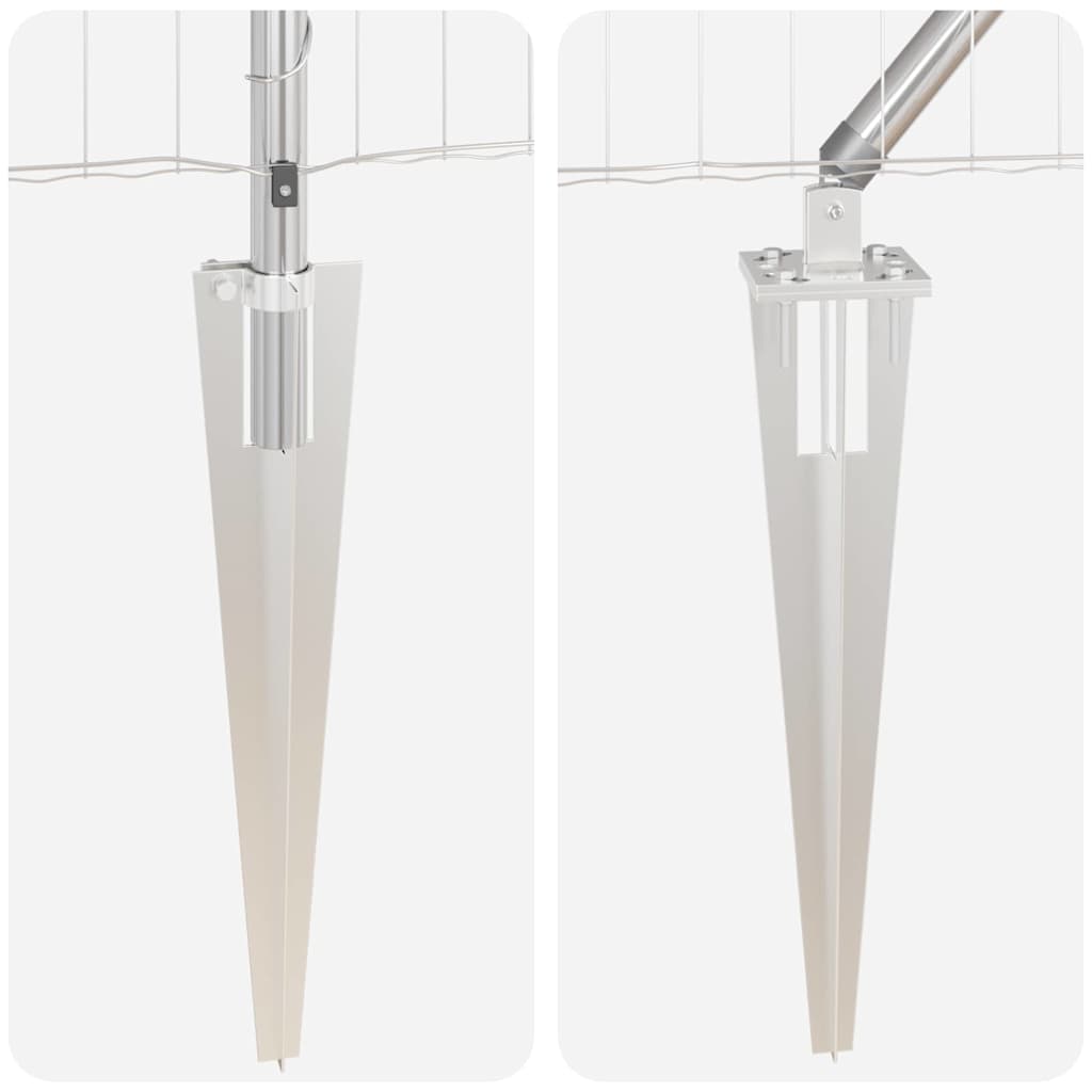 vidaXL Euro Fence με 7 Σημαδεμένα Πόδια 1.5x10 μ Γαλβανισμένο Ατσάλι