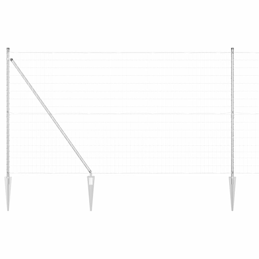 vidaXL Euro Fence με 7 Σημαδεμένα Πόδια 1.5x10 μ Γαλβανισμένο Ατσάλι