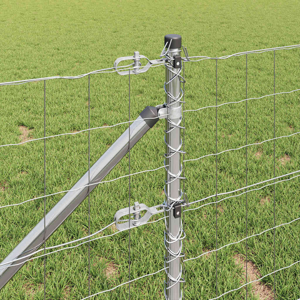vidaXL Euro Fence με 7 αγκιστρώσεις 0.6x10 μ Γαλβανισμένος Χάλυβας