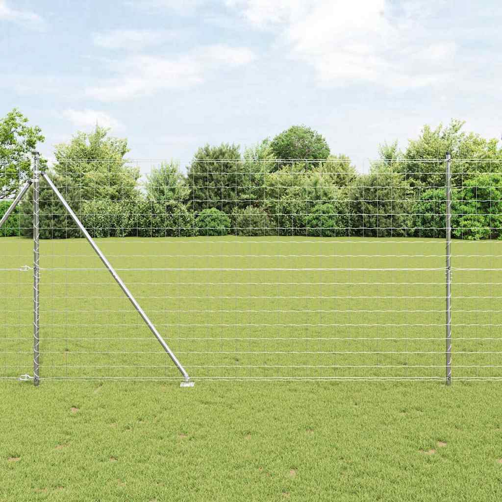 vidaXL Euro Fence με 7 Στηρίγματα 1.6x10 μ Γαλβανισμένο Ατσάλι