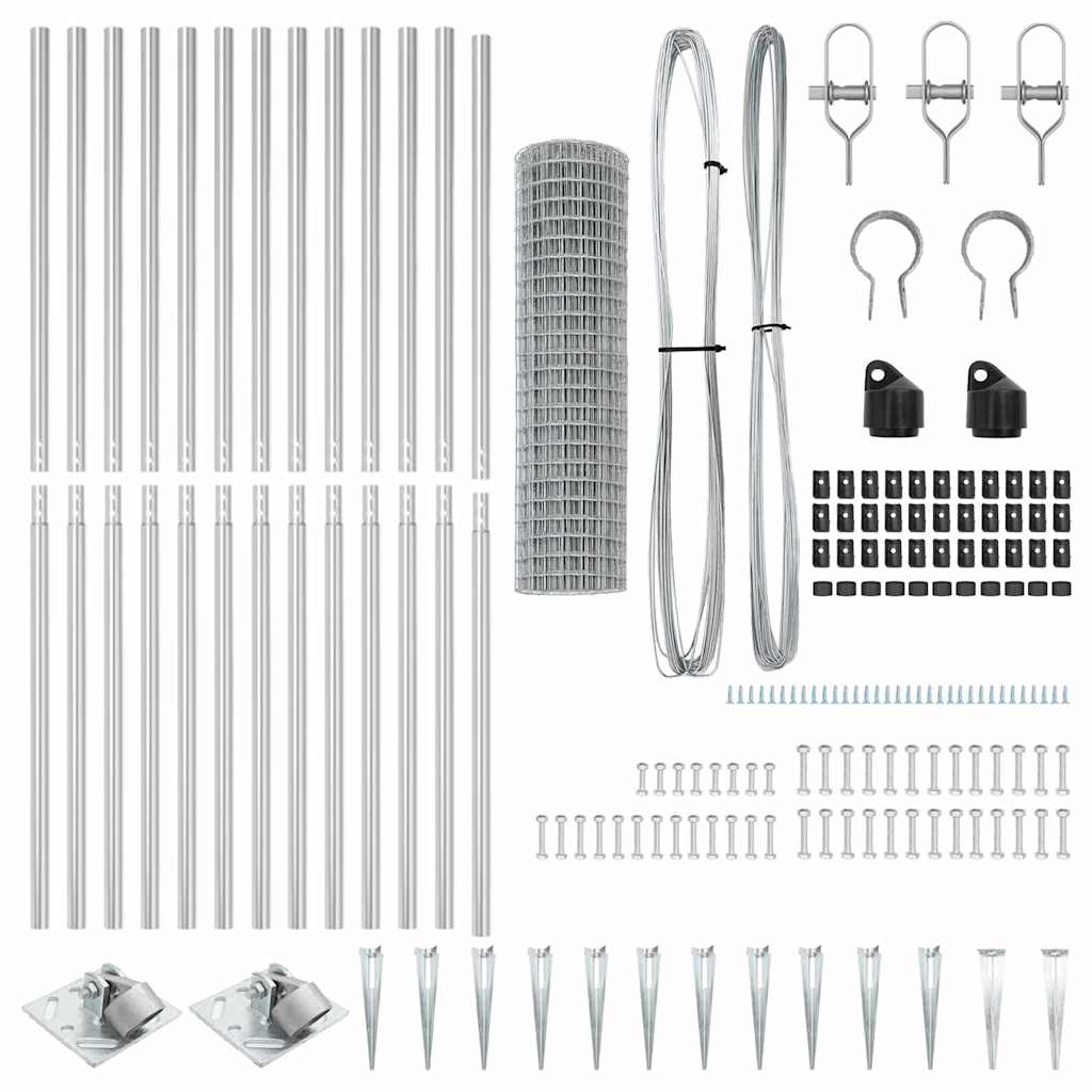 vidaXL Euro Fence με 13 ακίδες 1.2x25 μ γαλβανισμένο χάλυβα