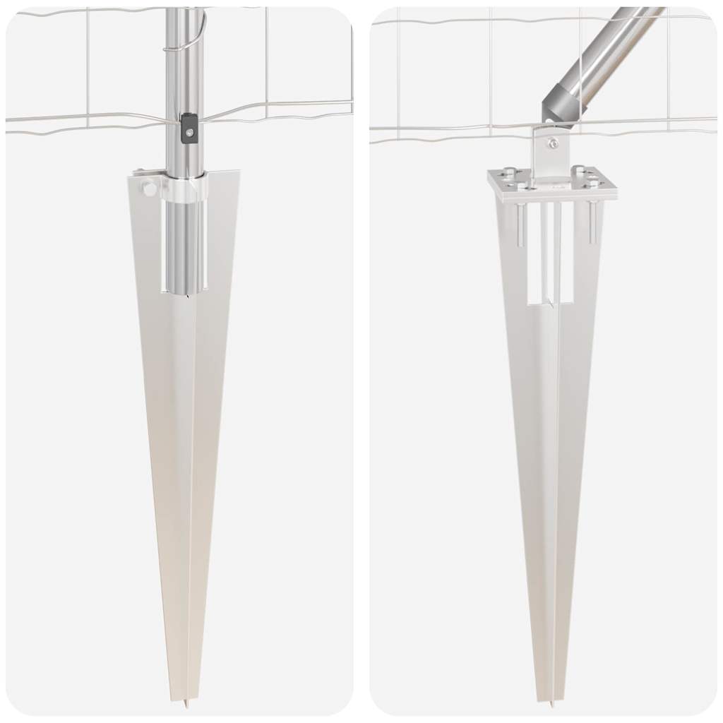 vidaXL Euro Fence με 7 Στερεωτικές Σφήνες 1.4x10 μ Γαλβανισμένος Χάλυβας