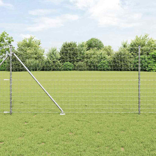 vidaXL Euro Fence με 7 Στερεωτικές Σφήνες 1.4x10 μ Γαλβανισμένος Χάλυβας