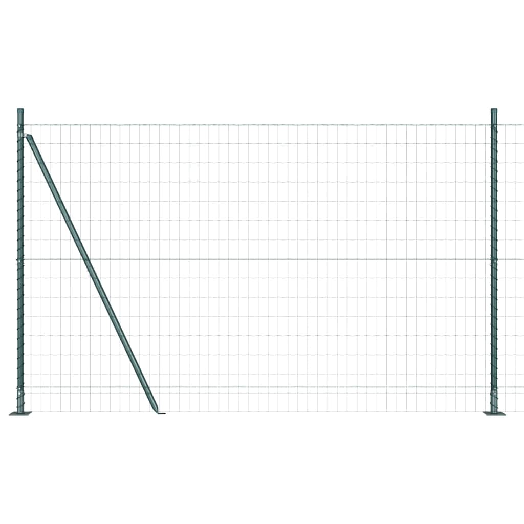 vidaXL Euro Fence με 7 ανυψωμένα πόδια 1.5x10 μ Γαλβανισμένος χάλυβας