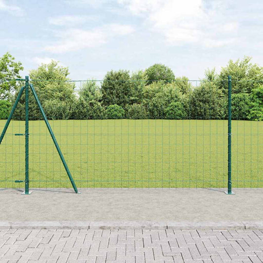 vidaXL Euro Fence με 7 Φραγκοσυκιές 1.2x10 μ Γαλβανισμένο Ατσάλι
