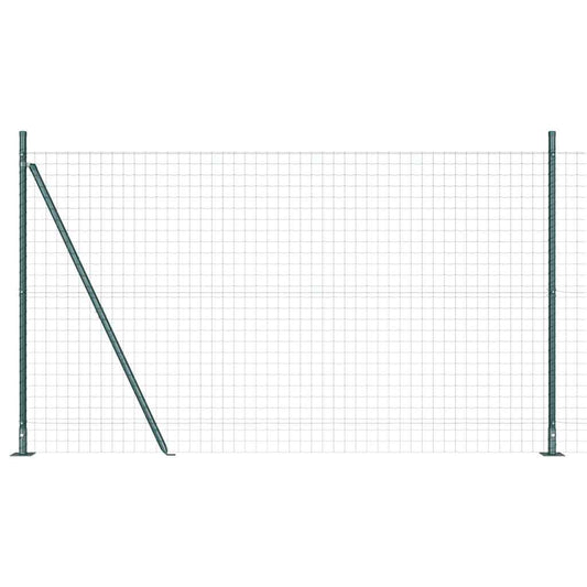 vidaXL Euro Fence με 13 Σωρούς Φλάντζας 1.2x25 μ Γαλβανισμένο Ατσάλι