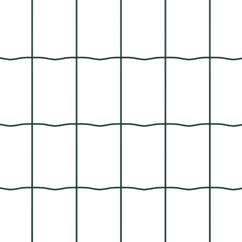 vidaXL Euro Fence με 13 Στηρέκια Φλάντζας 1x25 μ Γαλβανισμένο Ατσάλι