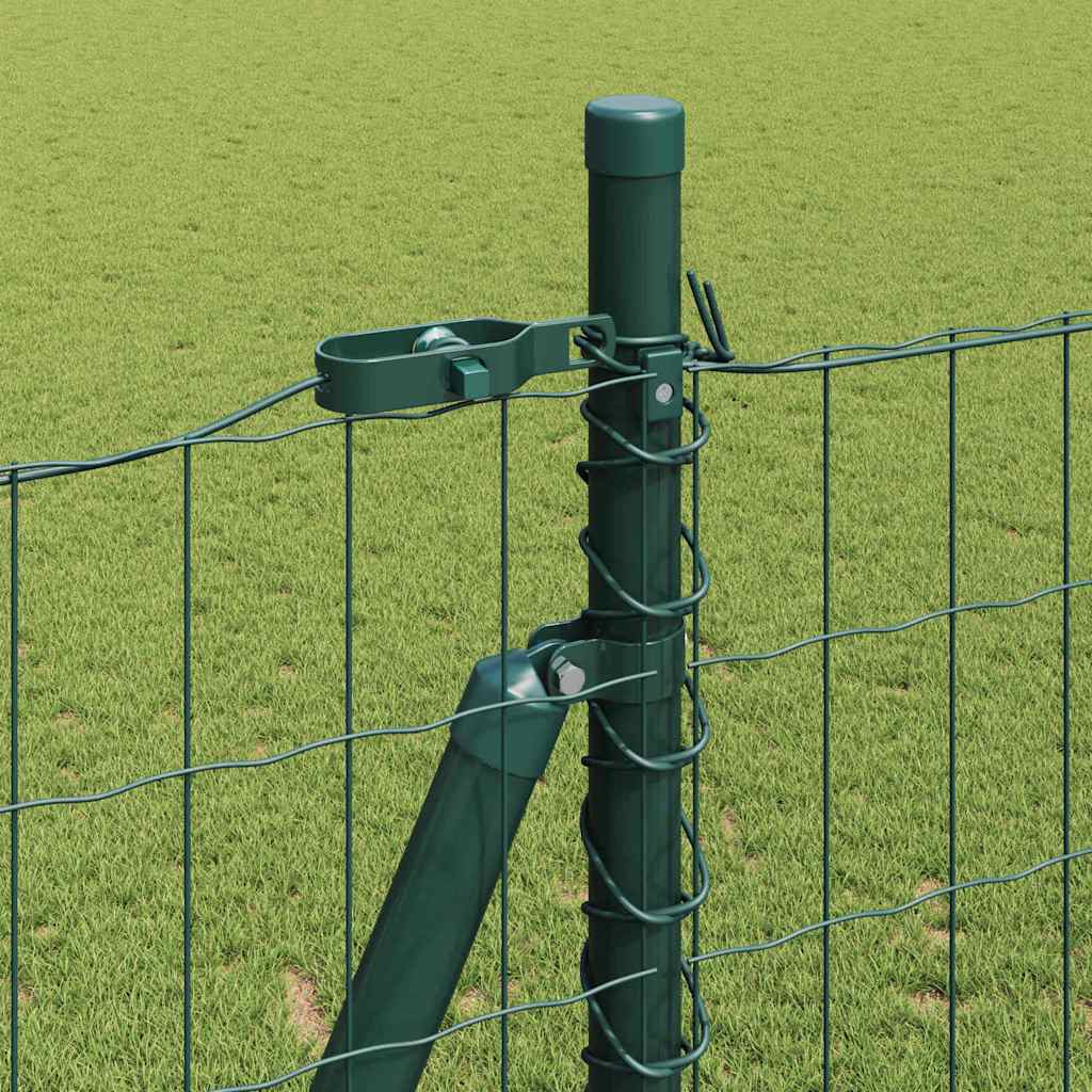 vidaXL φράκτης Ευρώ με 13 Γαλβανισμένες Κολόνες 1.2x25 μ