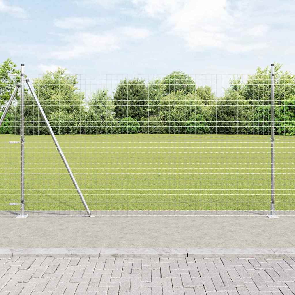 vidaXL Euro Fence με 7 Γωνιακούς Πόλους 1.4x10 μ Γαλβανισμένος Χάλυβας