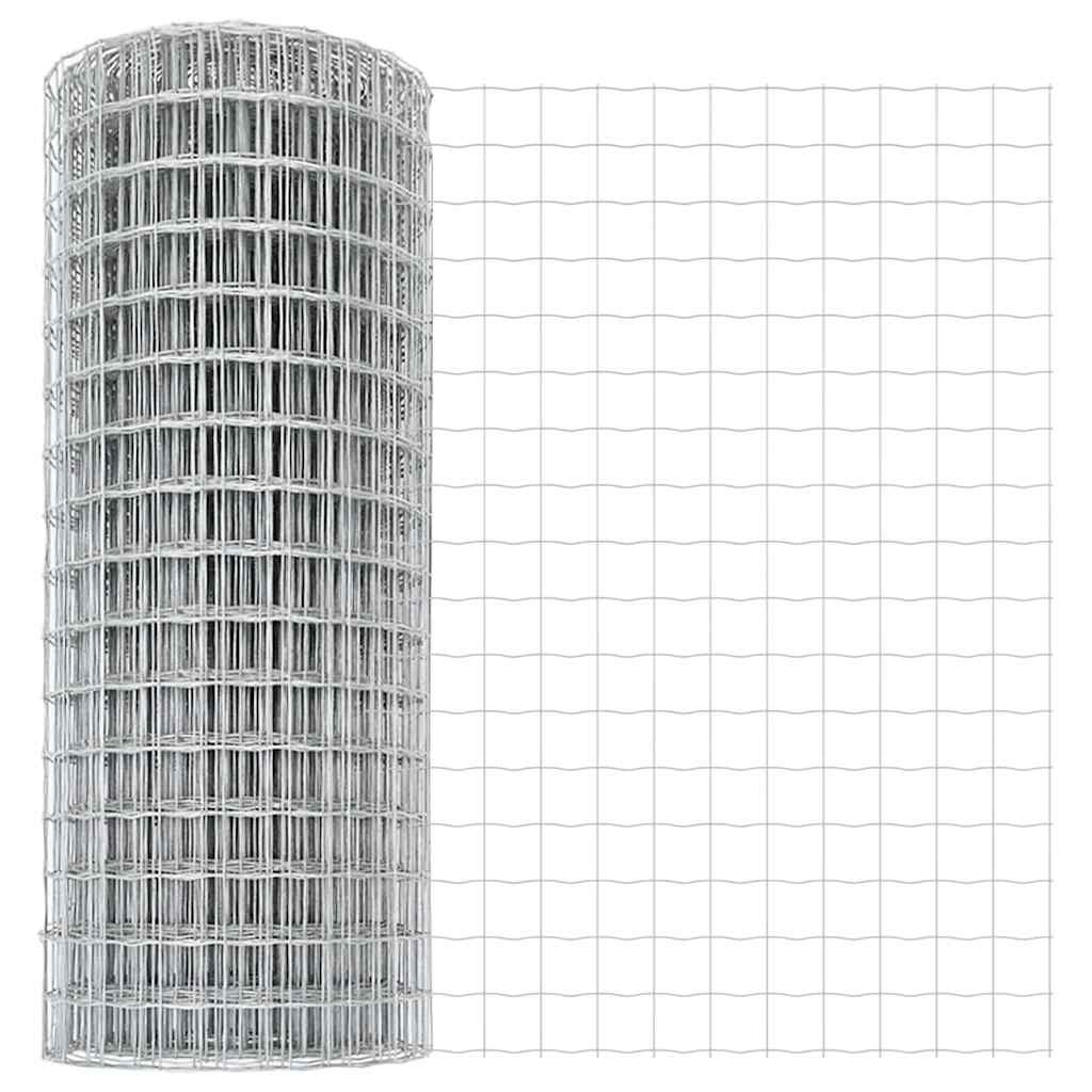 vidaXL Euro Fence με 7 Γωνιακούς Πόλους 1.4x10 μ Γαλβανισμένος Χάλυβας