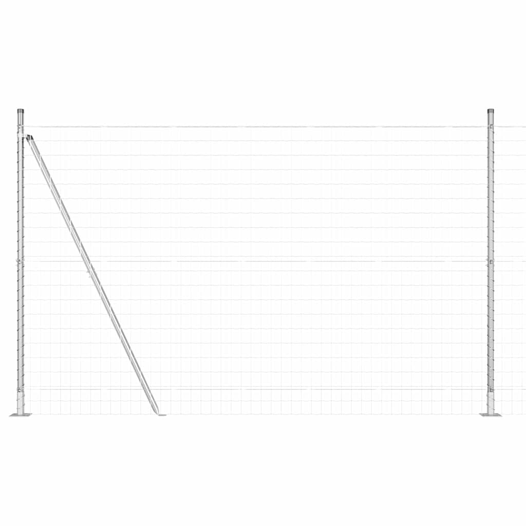 vidaXL Euro Fence με 7 πάσους 1.6x10 μ Γαλβανισμένο Ατσάλι