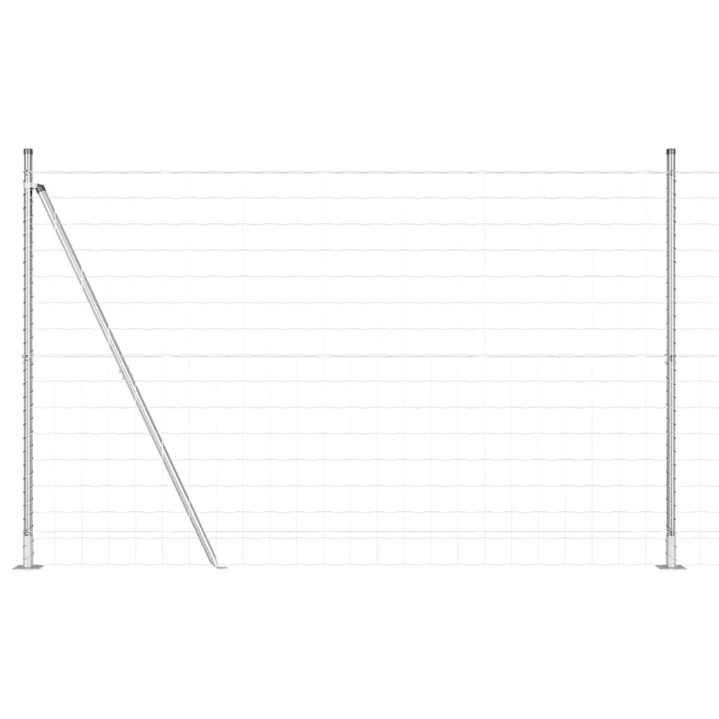 vidaXL Euro Fence με 7 Φλάντζες 1.6x10 μ Γαλβανισμένος Χάλυβας