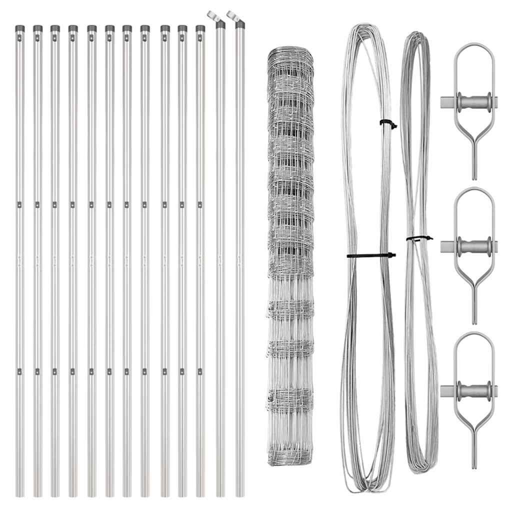 Φράχτης Πεδίων vidaXL 1.4x25 μ. Γαλβανισμένος Χάλυβας