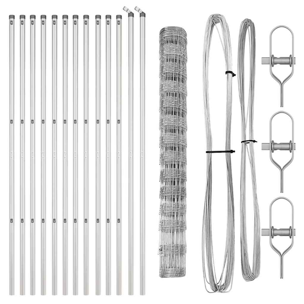 vidaXL Περίφραξη Αγρού 1.4x25 μ Γαλβανισμένος Χάλυβας