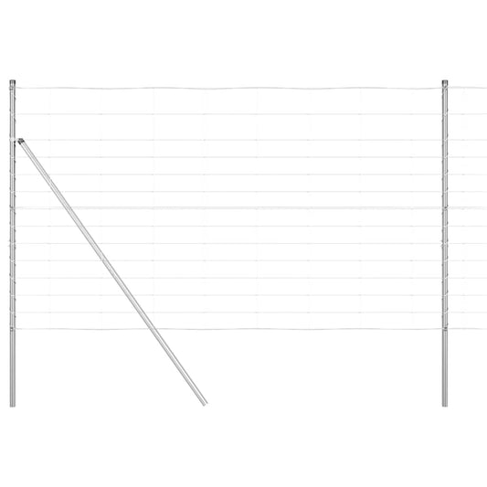 vidaXL Field Fence 1.4x25 m Γαλβανισμένο Ατσάλι