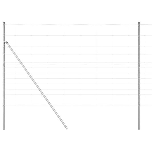 φράχτης vidaXL 1.5x25 μ Γαλβανισμένος Χάλυβας