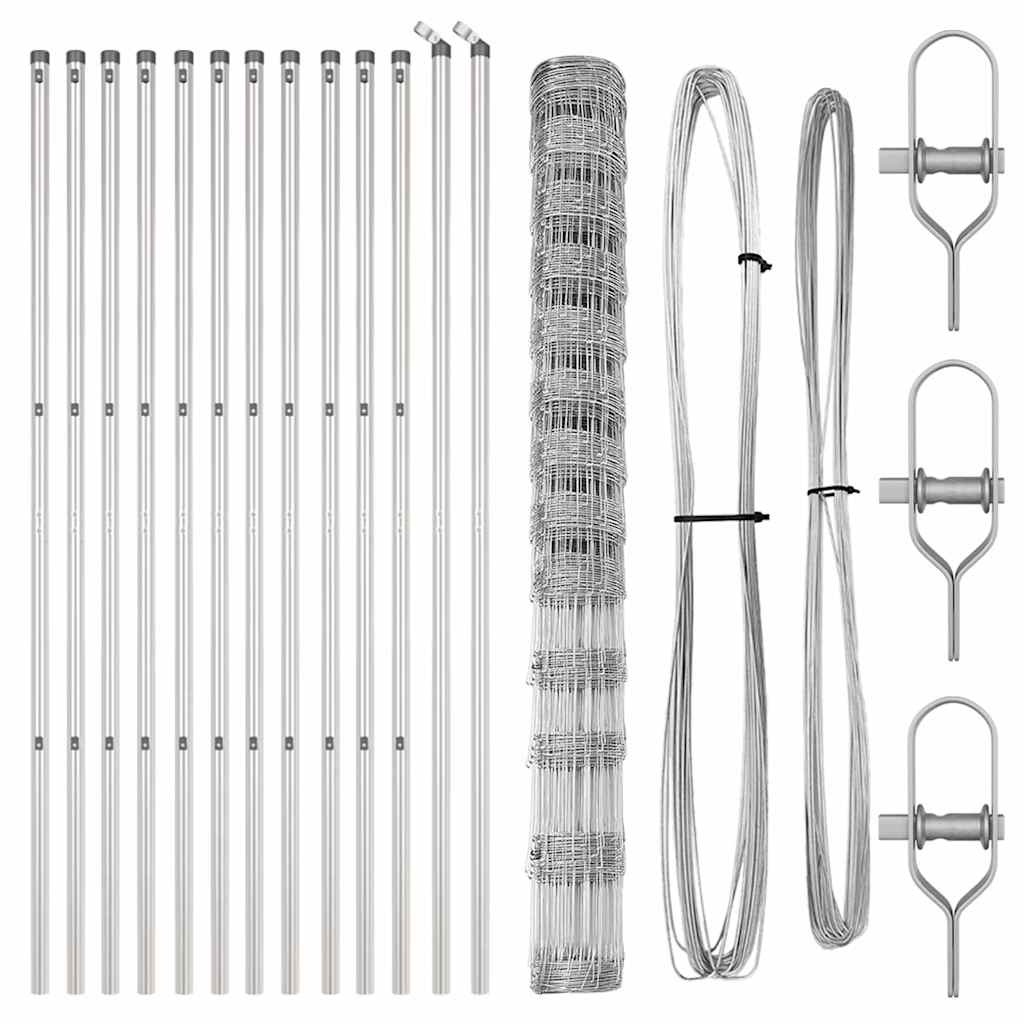 φράχτης vidaXL 1.5x25 μ Γαλβανισμένος Χάλυβας