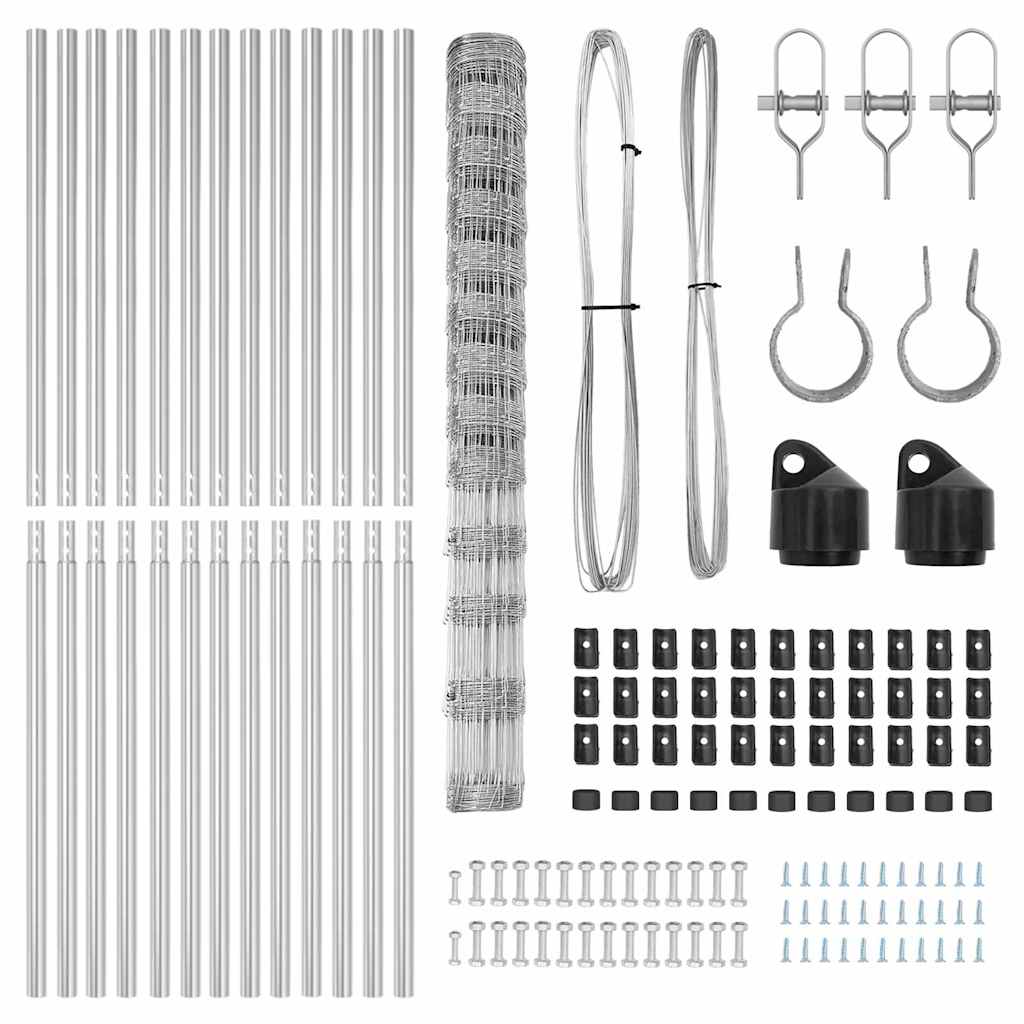 φράχτης vidaXL 1.5x25 μ Γαλβανισμένος Χάλυβας