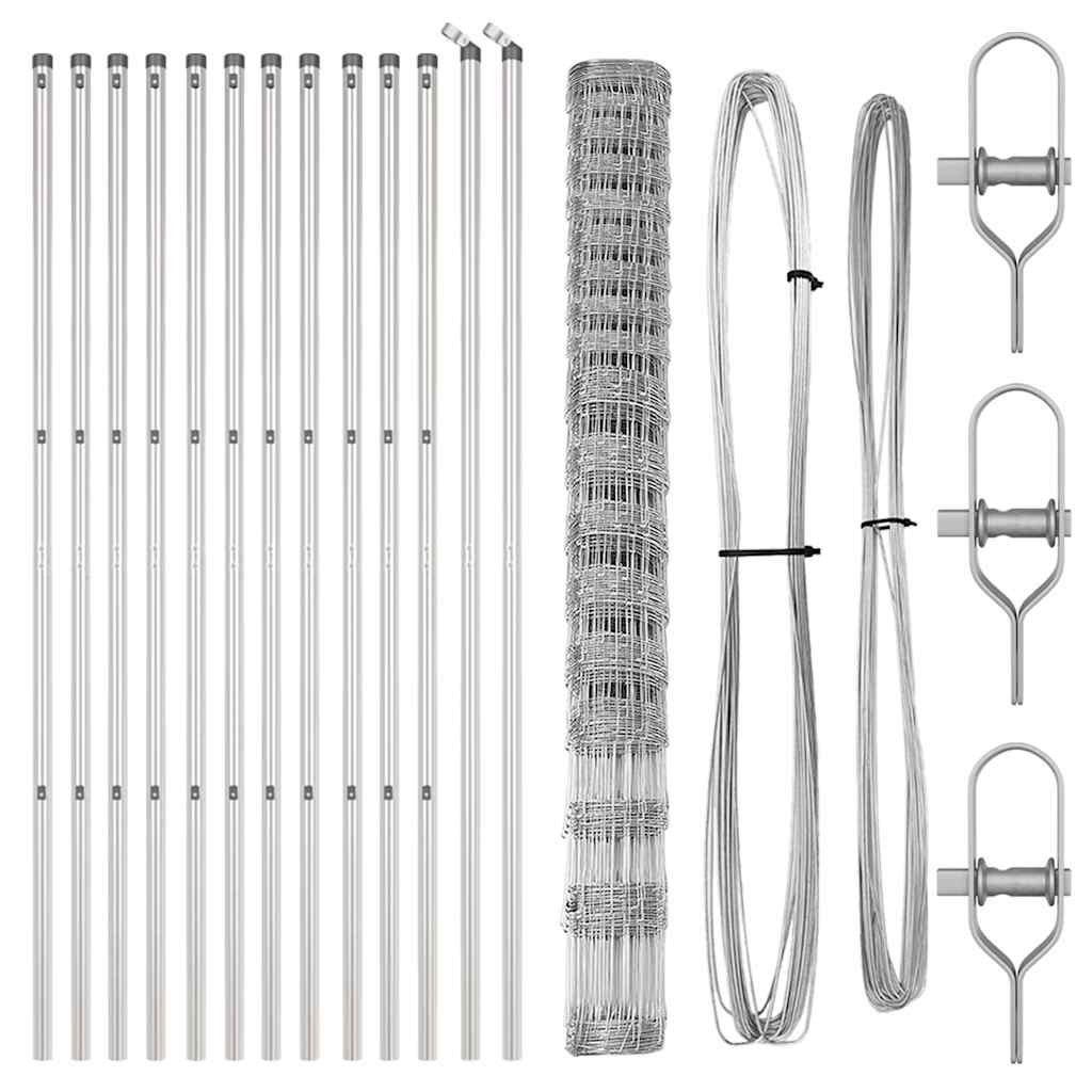vidaXL Φράκτης Αγρού 1.5x25 μ Γαλβανισμένο Ατσάλι