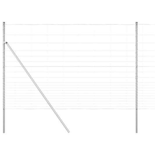 vidaXL Field Fence 1.6x25 μ Γαλβανισμένος Χάλυβας