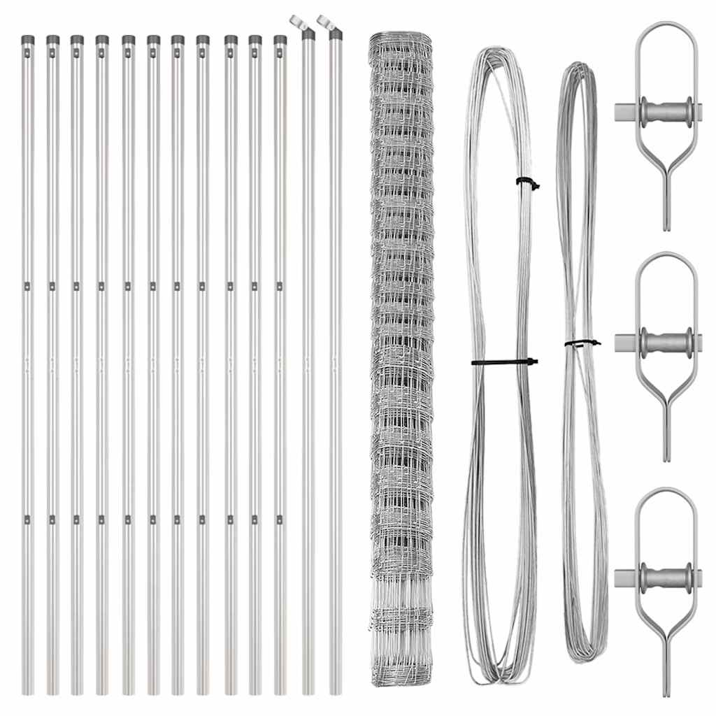 Φράχτης vidaXL 1.6x25 μ Γαλβανισμένος Χάλυβας