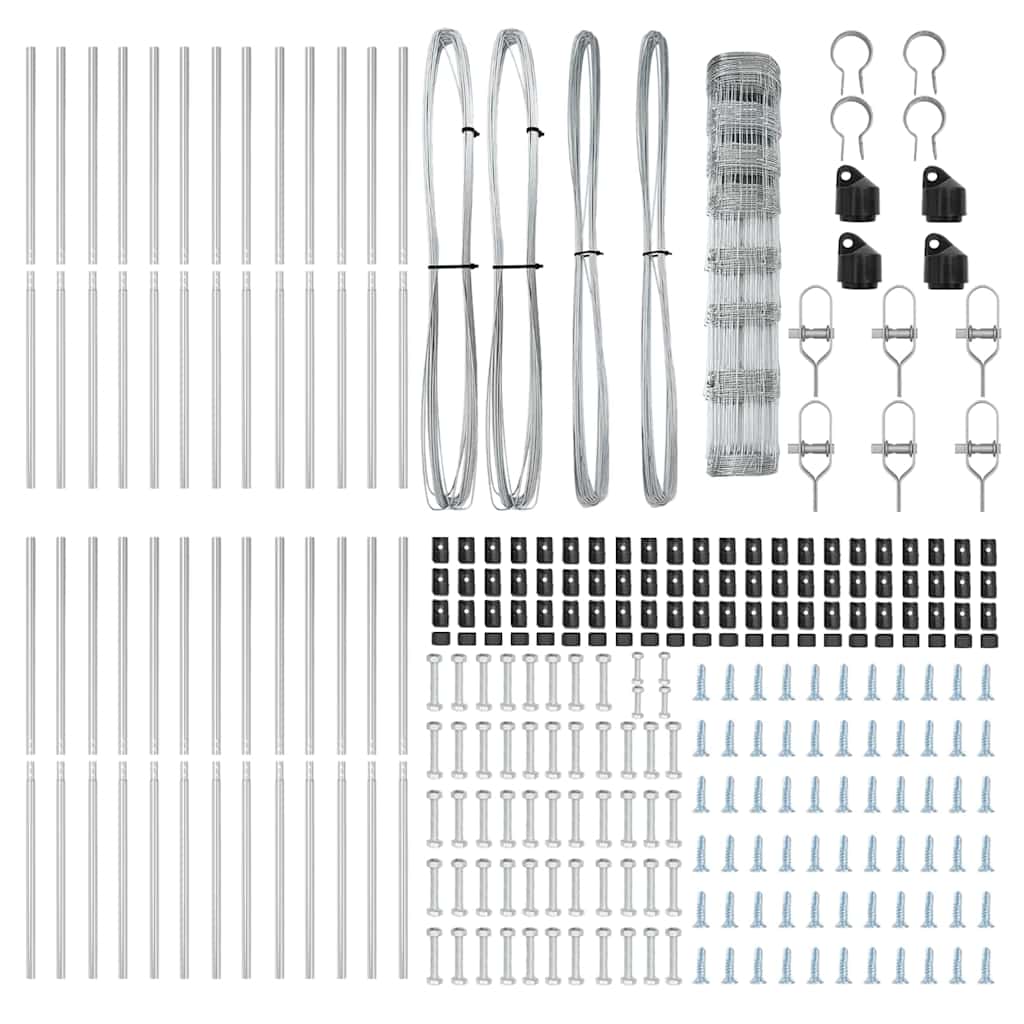vidaXL Περίφραξη Πολίου 1x50 μ Γαλβανισμένος Χάλυβας