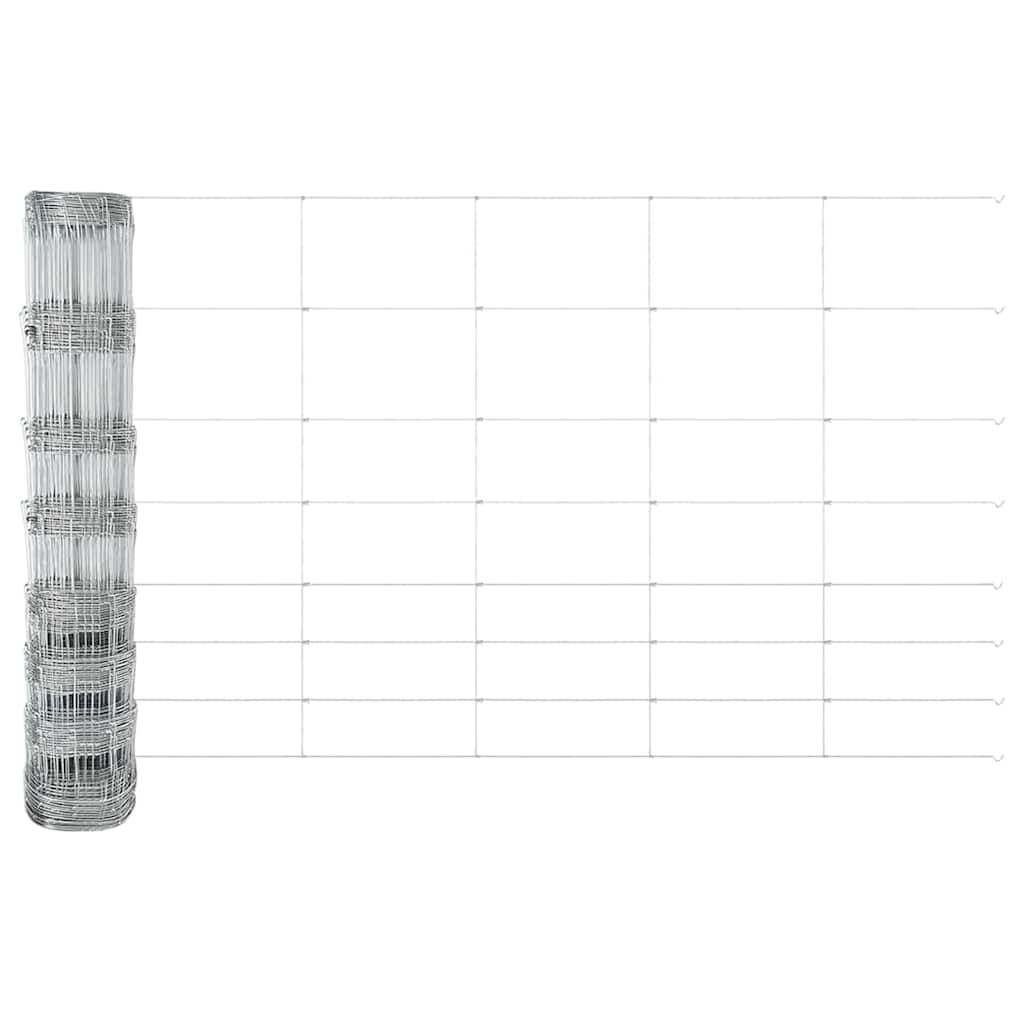 vidaXL Φράκτης Αγρού 1x50 μ Γαλβανισμένος Χάλυβας