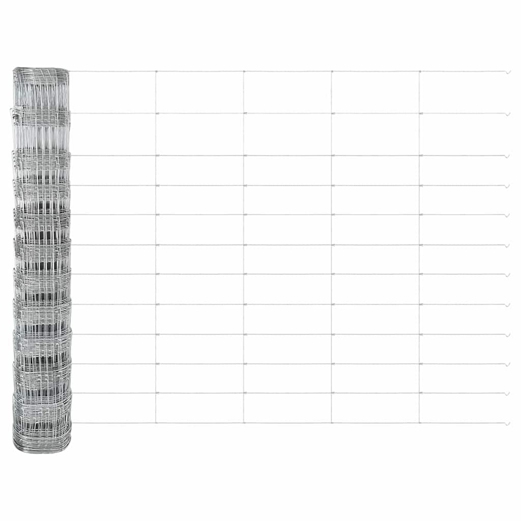 vidaXL Φράχτης Πεδίων 1.2x50 μ Γαλβανισμένος Χάλυβας