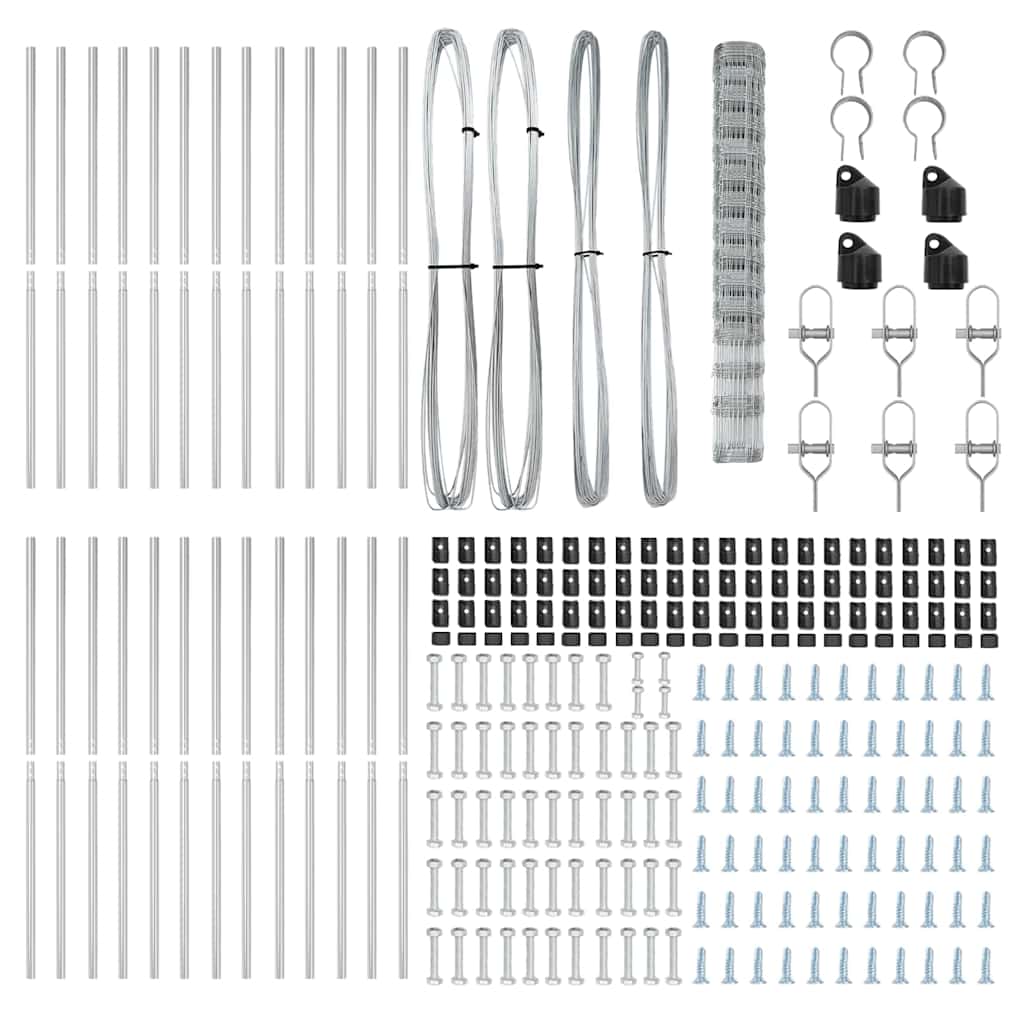 Φράχτης πεδίου vidaXL 1.6x50 μ από γαλβανισμένο χάλυβα