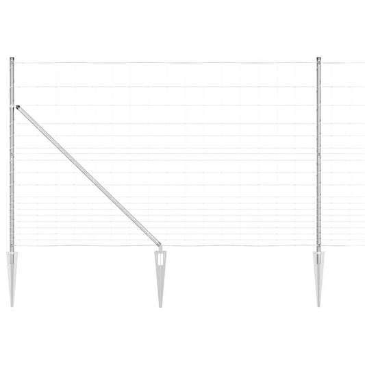 vidaXL Περίφραξη Αγρού 1.5x25 μ Γαλβανισμένος Χάλυβας