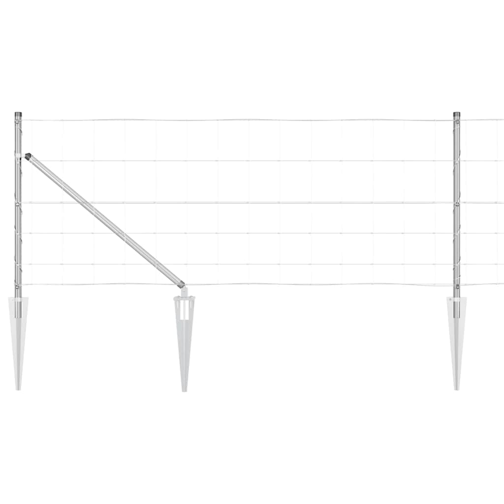 Φράχτης Πεδίου vidaXL 0.8x50 μ γαλβανισμένο μέταλλο