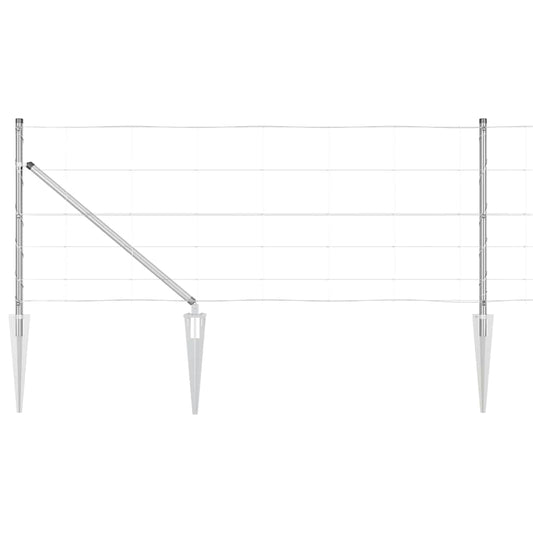 vidaXL Φράχτης Αγρού 0.8x50 μ Γαλβανισμένος Χάλυβας