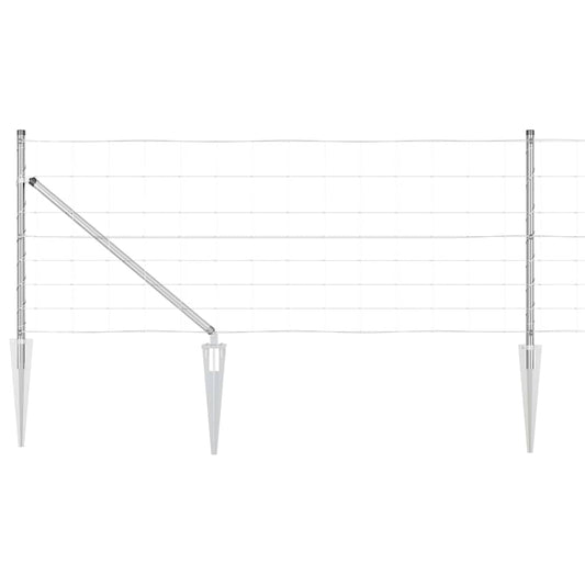 vidaXL Φράκτης 0.8x50 μ Γαλβανισμένο Ατσάλι