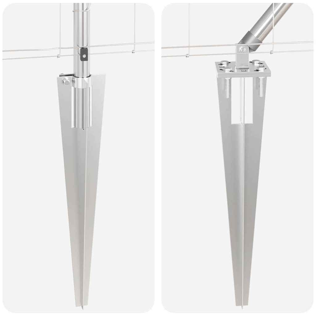 vidaXL Φράγμα Πεδίων 1.2x50 μ Γαλβανισμένο Ατσάλι