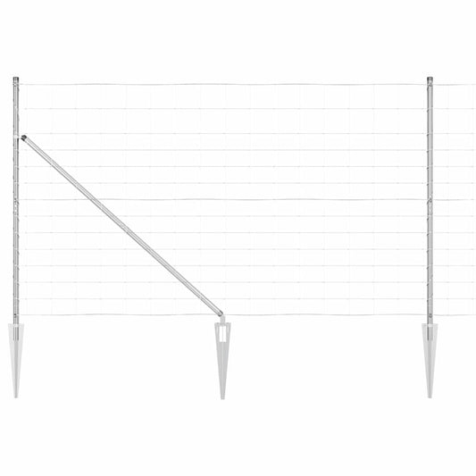 vidaXL Φράκτης Χωραφιού 1.4x50 μ Γαλβανισμένος Χάλυβας
