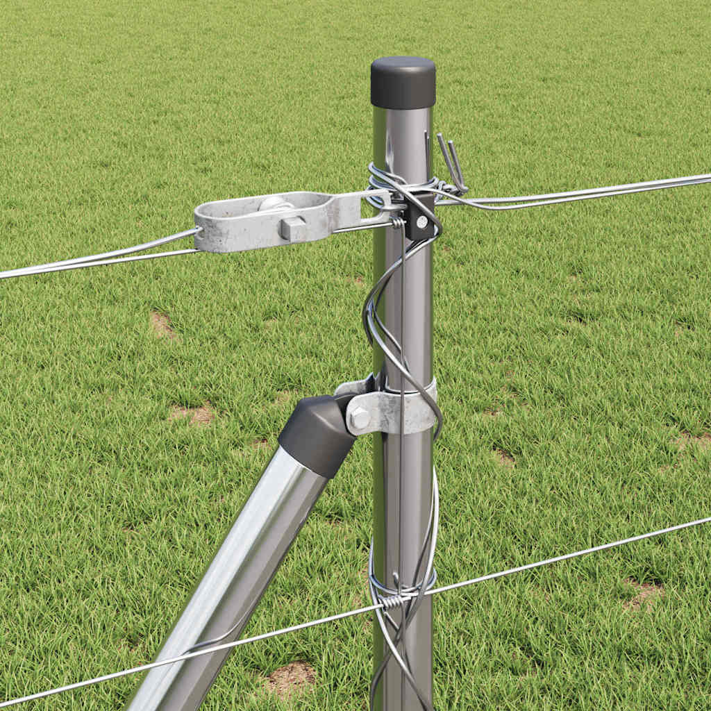 vidaXL Φράχτης Χωραφιού 0.8x25 μ γαλβανισμένο χάλυβα