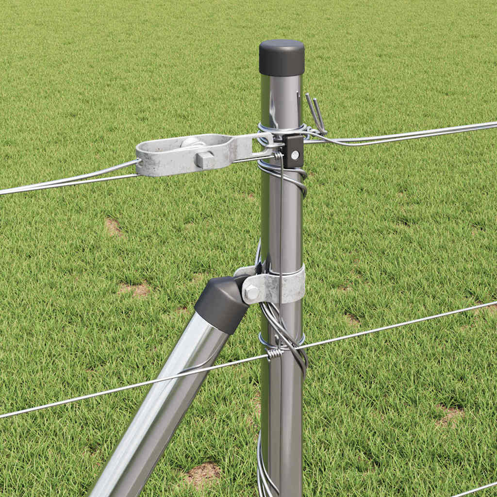 vidaXL Φράχτης Πεδίο 0.8x25 m Γαλβανισμένος Χάλυβας