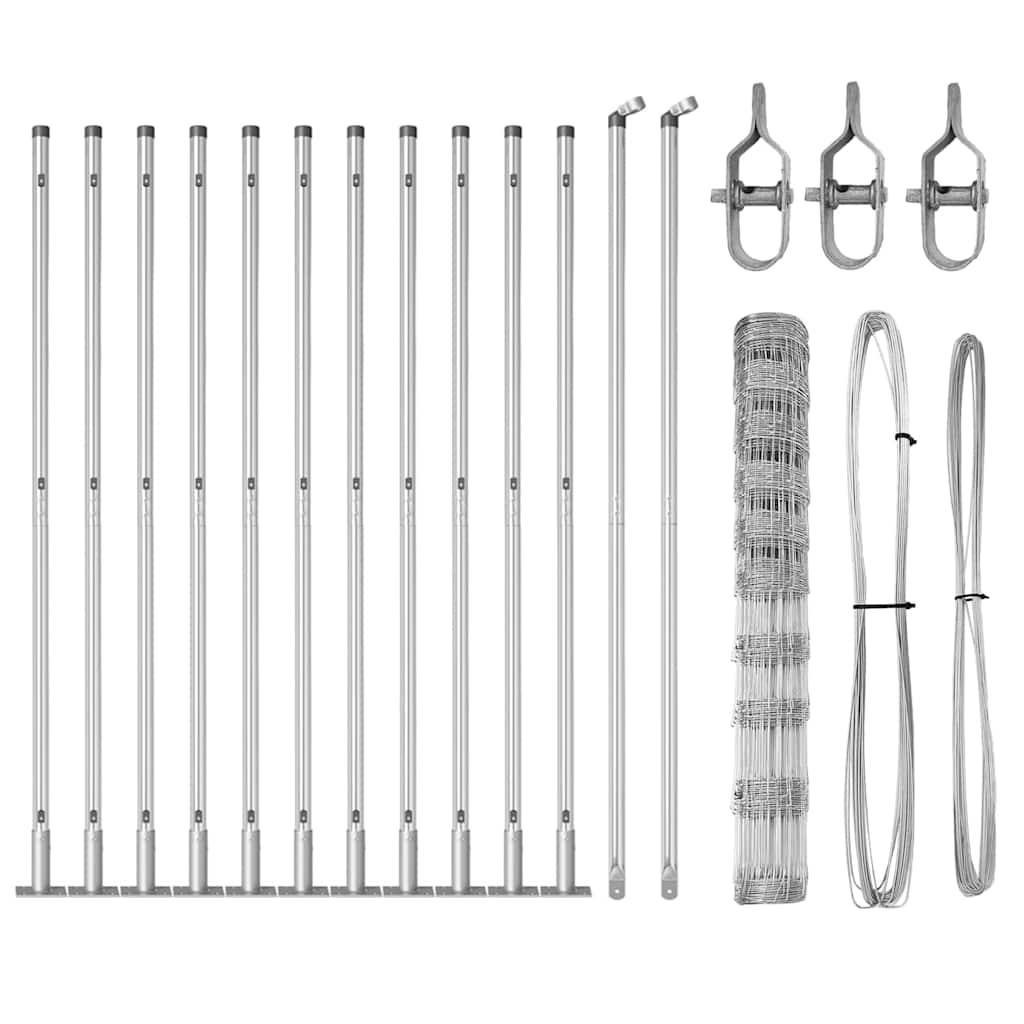 VidaXL Περίφραξη Γης 1.2x25 μ Γαλβανισμένο Ατσάλι