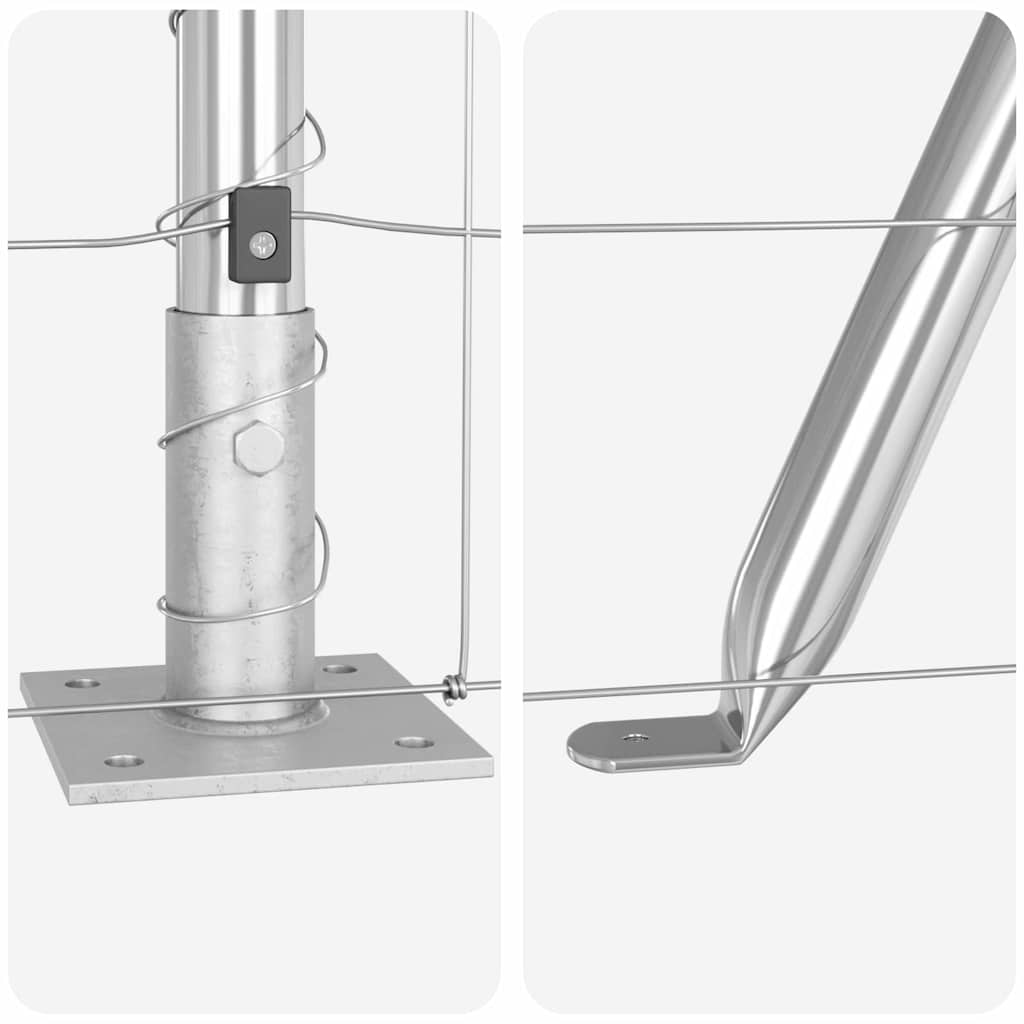 vidaXL Περίφραξη Αγρού 1.2x25 μ Γαλβανισμένο Ατσάλι