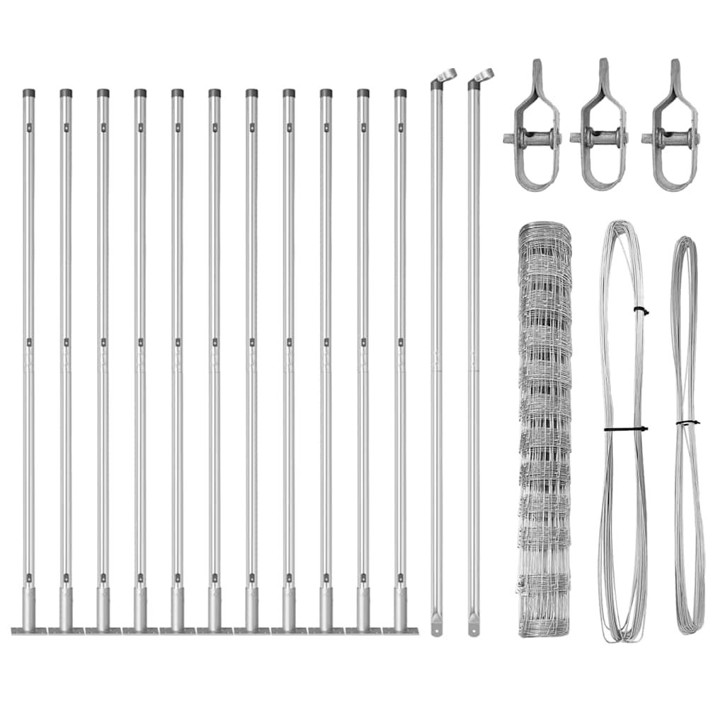 vidaXL Περίφραξη Αγρού 1.2x25 μ Γαλβανισμένο Ατσάλι