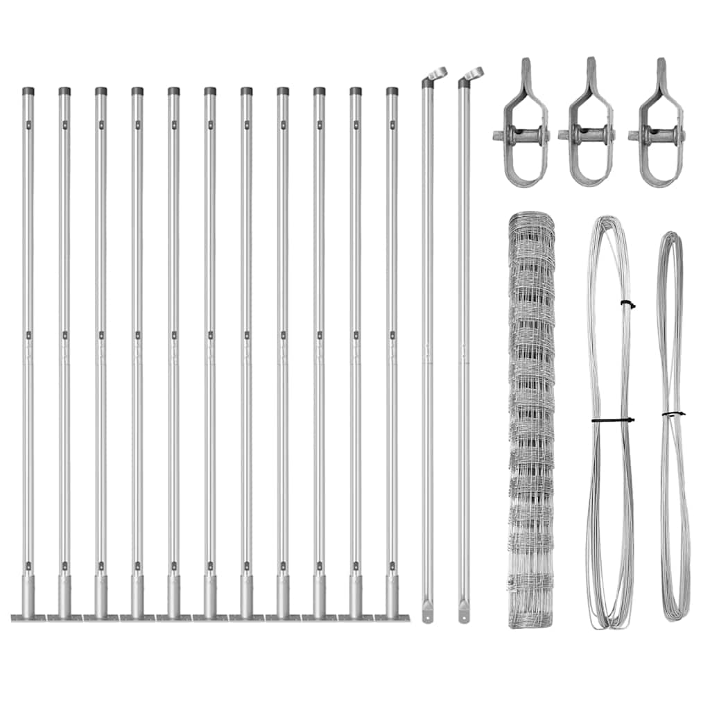 vidaXL Φράκτης Αγρού 1.4x25 μ Γαλβανισμένο Ατσάλι