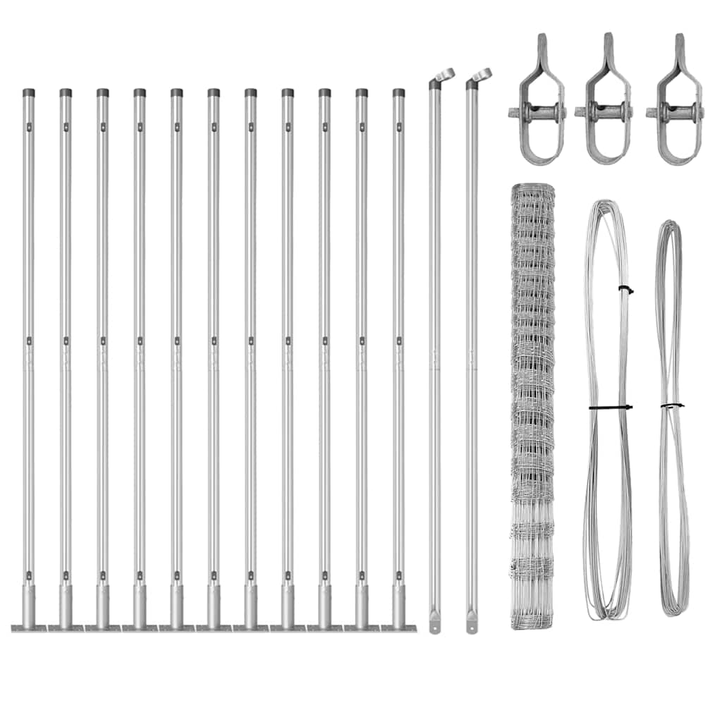 Φράχτης vidaXL 1.6x25 μ Γαλβανισμένος Χάλυβας