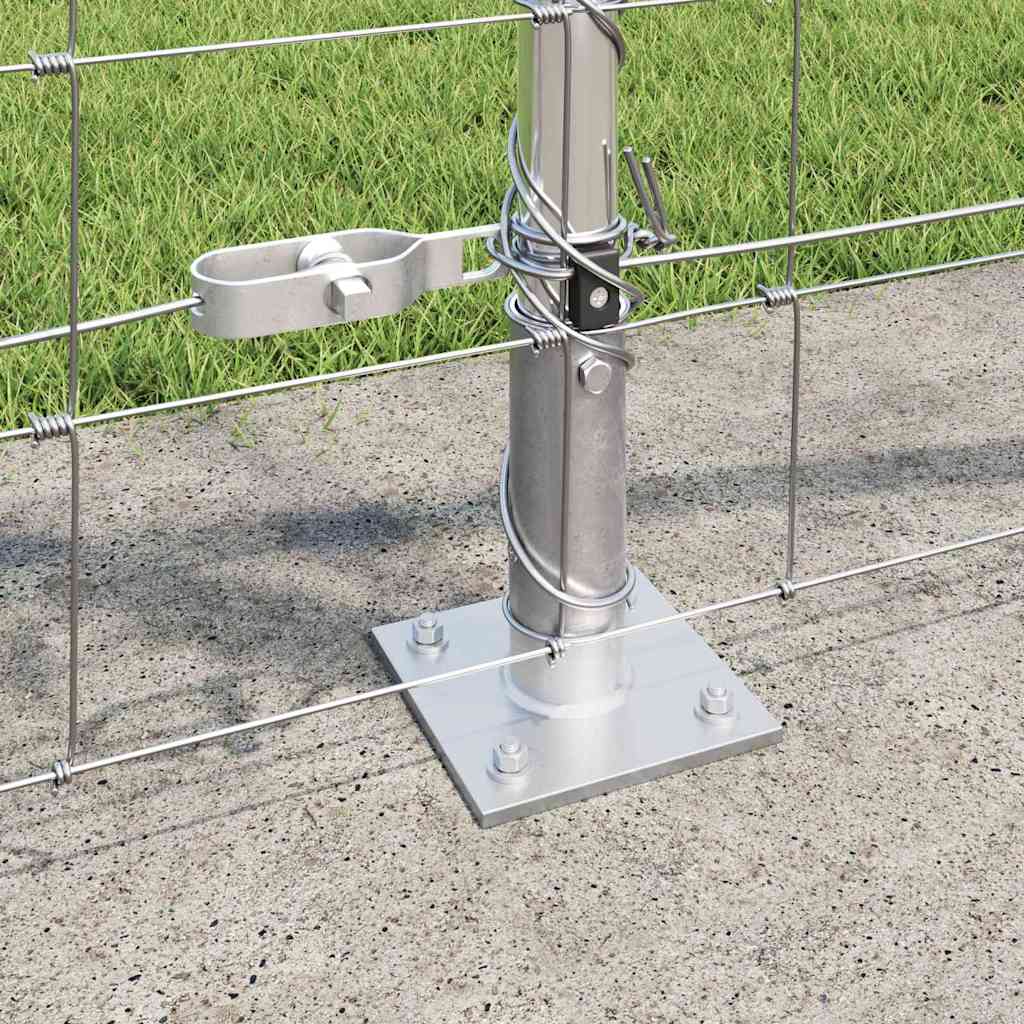 vidaXL Φράγμα Αγρού 0.8x50 m Γαλβανισμένος Χάλυβας