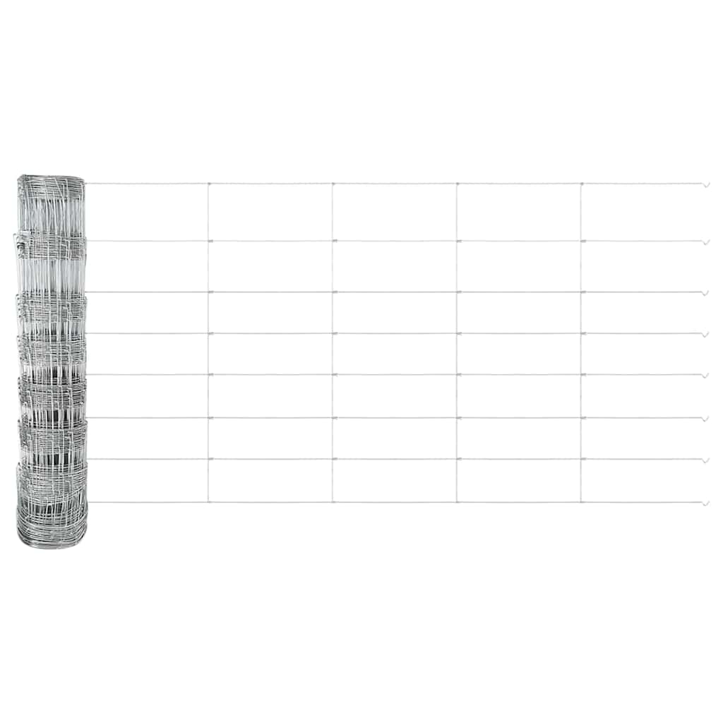 vidaXL Περίφραξη Πεδίο 0.8x50 m Γαλβανισμένος Χάλυβας