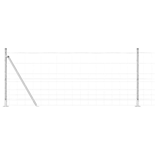 vidaXL Κάγκελο Περιοχής 1x50 μ Γαλβανισμένο Χάλυβα