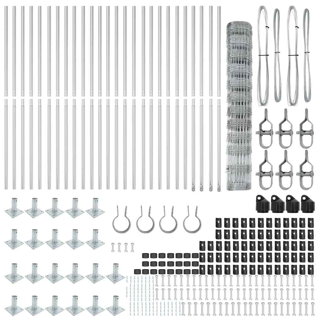 vidaXL Περίφραξη Πεδίου 1,2x50 μ Γαλβανισμένος Χάλυβας