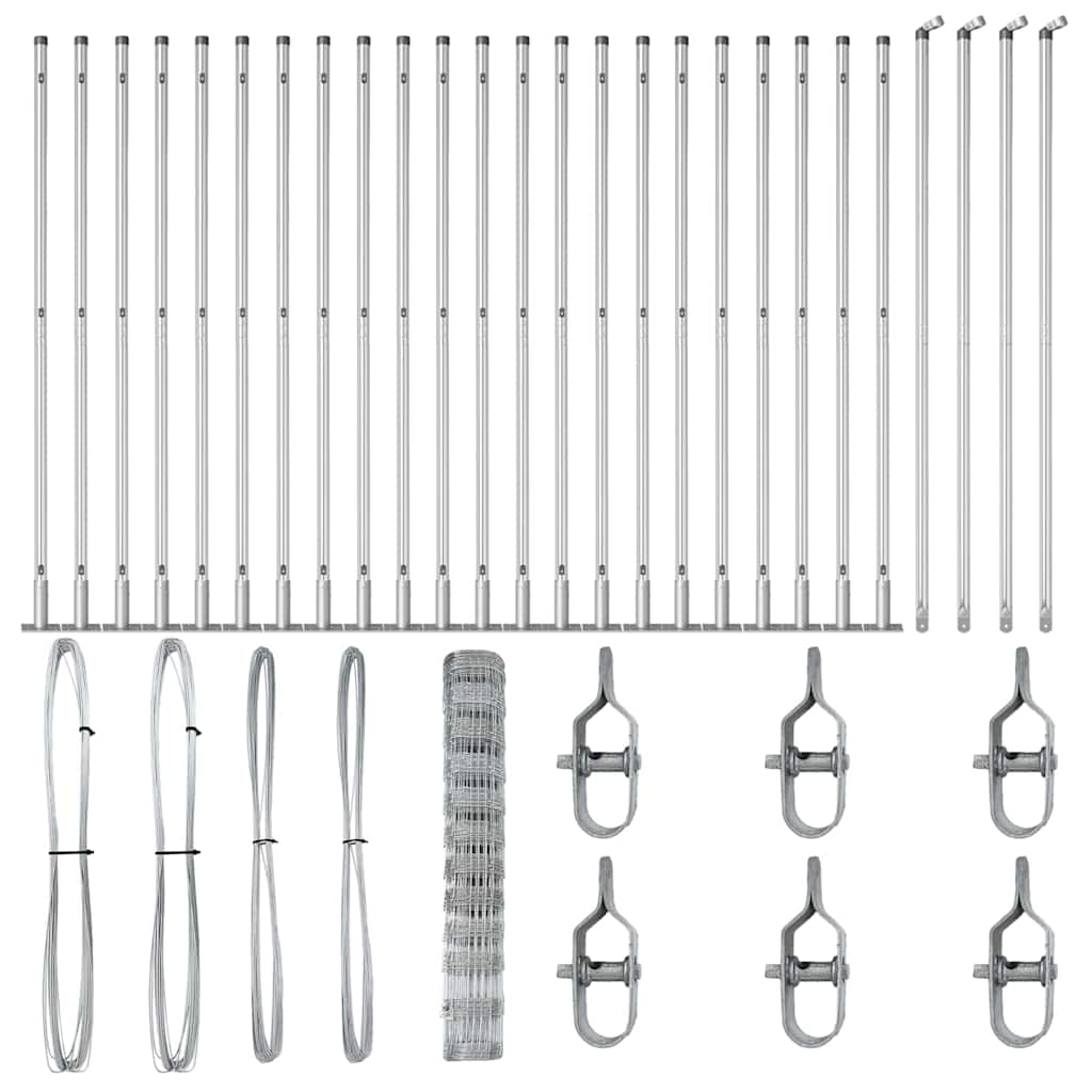 vidaXL Περίφραξη Πεδίου 1.2x50 μ Γαλβανισμένος Χάλυβας