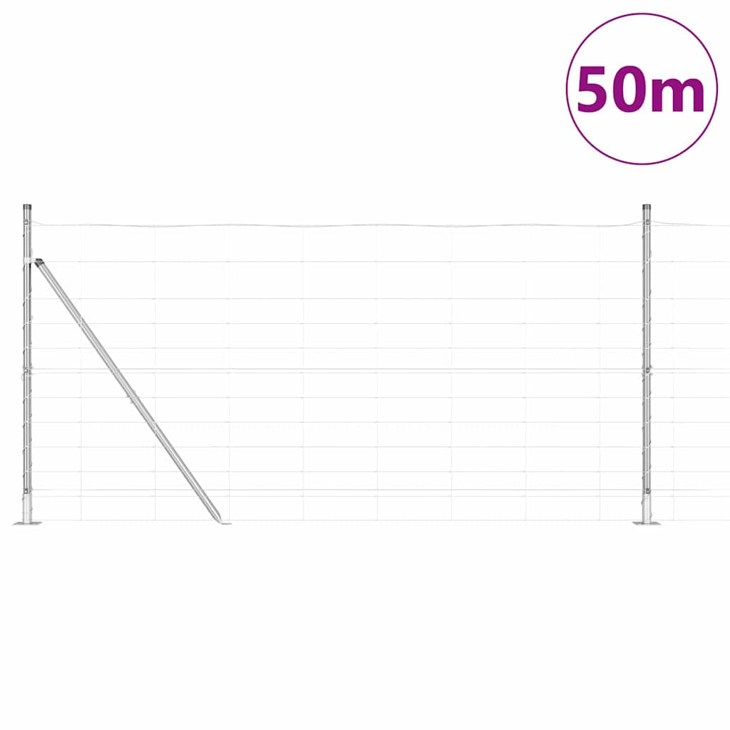 vidaXL Περίφραξη Πεδίου 1.2x50 μ Γαλβανισμένος Χάλυβας